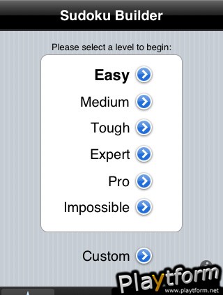 Sudoku Builder (iPhone/iPod)