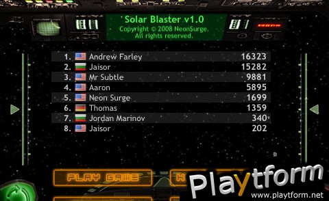 Solar Blaster (iPhone/iPod)