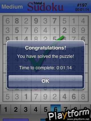 Trivial Sudoku (iPhone/iPod)