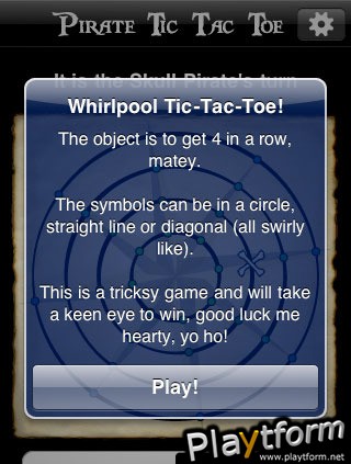 Pirate Tic-Tac-Toe (iPhone/iPod)