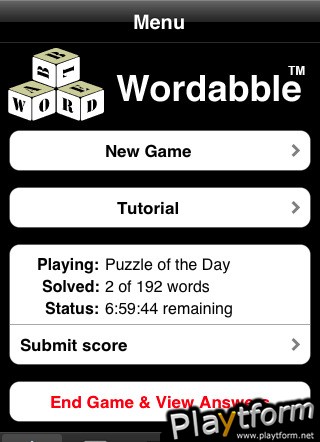 Wordabble (iPhone/iPod)