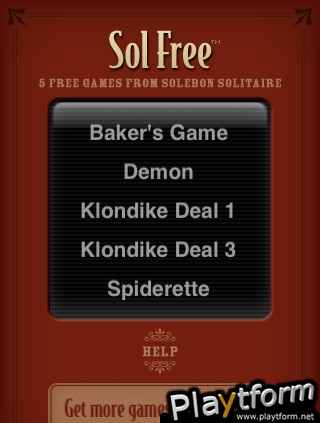 Sol Free Solitaire (iPhone/iPod)