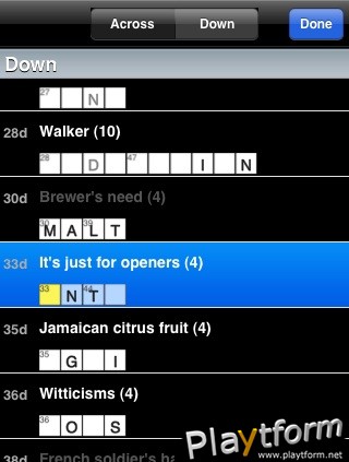 Crossword Light (iPhone/iPod)