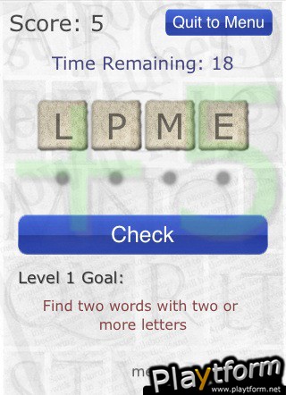 Alphagram - Word Puzzle (iPhone/iPod)