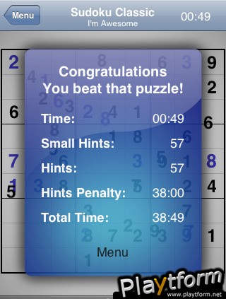 Sudoku Classic (iPhone/iPod)