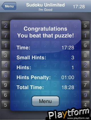 Sudoku Unlimited (iPhone/iPod)