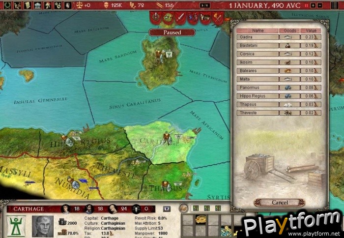 Europa Universalis: Rome (PC)