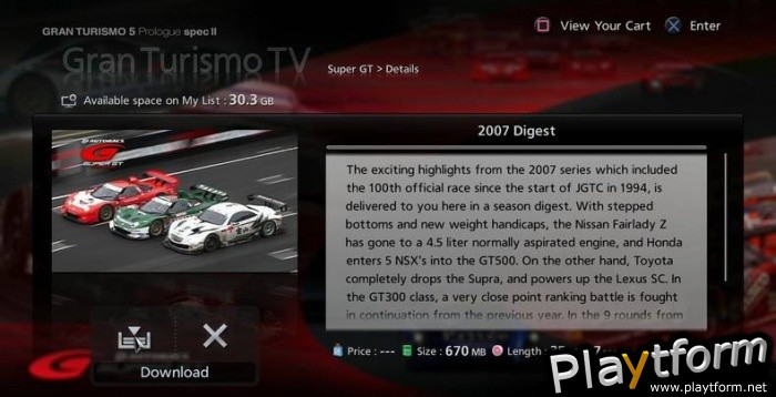 Gran Turismo 5 Prologue (PlayStation 3)