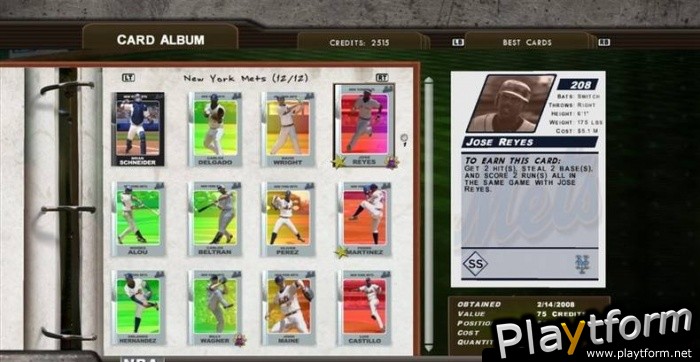 Major League Baseball 2K8 (Xbox 360)