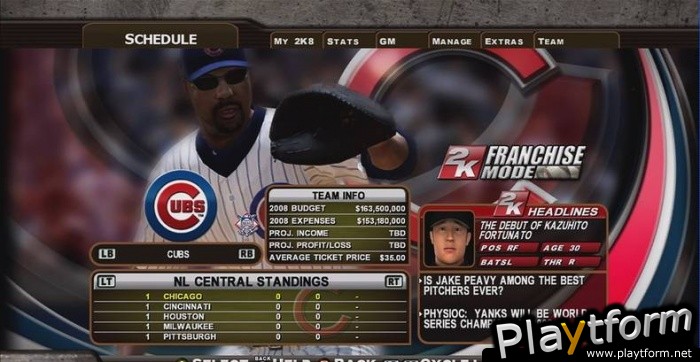 Major League Baseball 2K8 (Xbox 360)