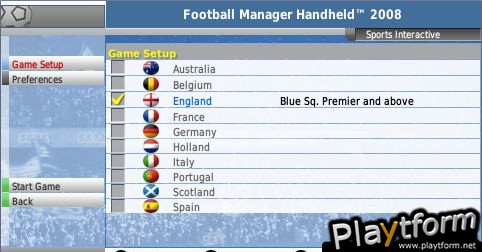 Football Manager Handheld 2008 (PSP)