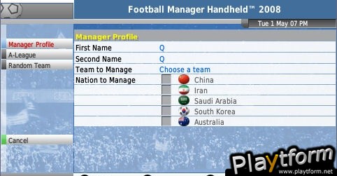 Football Manager Handheld 2008 (PSP)