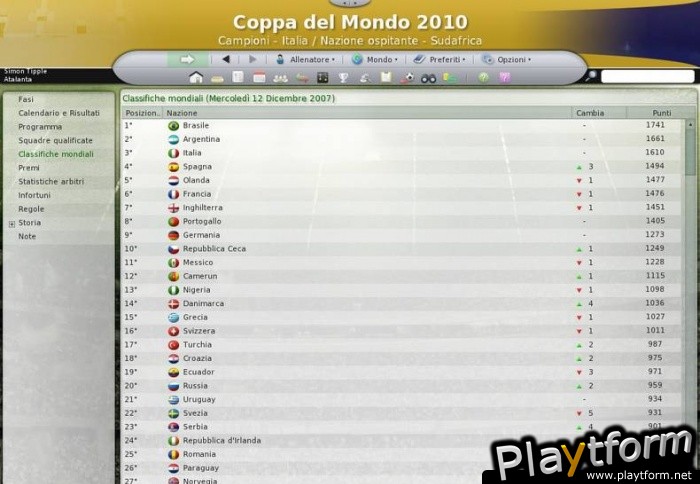 Worldwide Soccer Manager 2008 (PC)