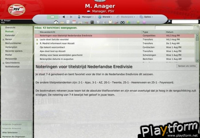 Worldwide Soccer Manager 2008 (PC)