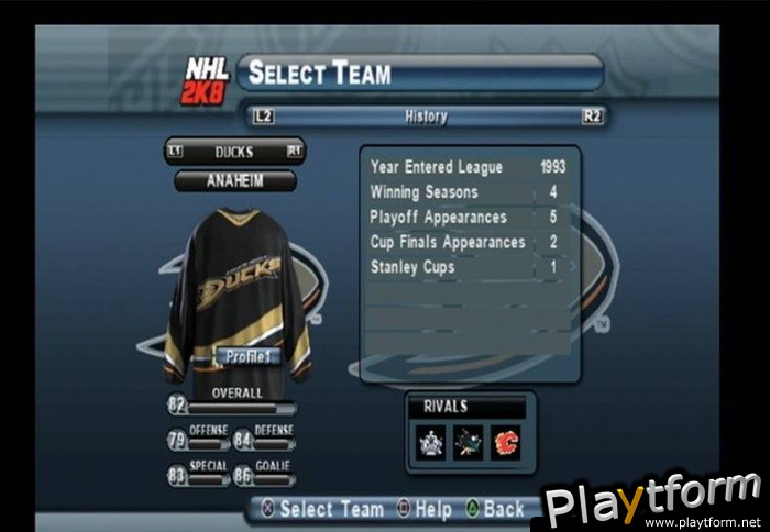 NHL 2K8 (PlayStation 2)