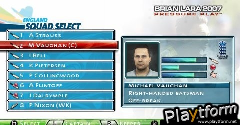 Brian Lara 2007 Pressure Play (PSP)