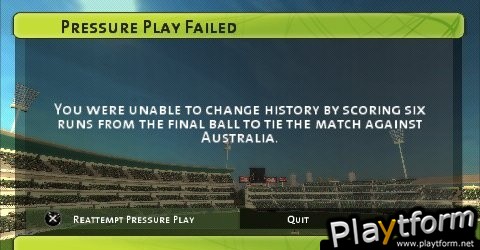 Brian Lara 2007 Pressure Play (PSP)