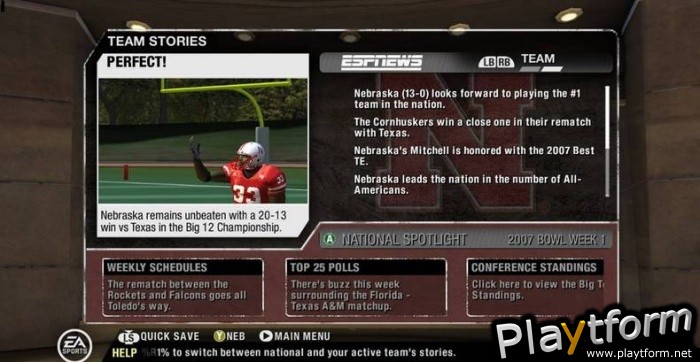 NCAA Football 08 (PlayStation 2)