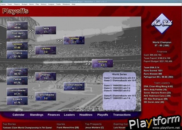 Baseball Mogul 2008 (PC)