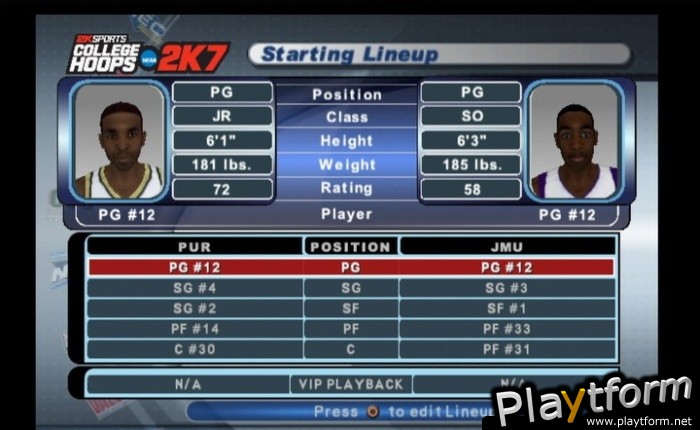 College Hoops 2K7 (PlayStation 2)