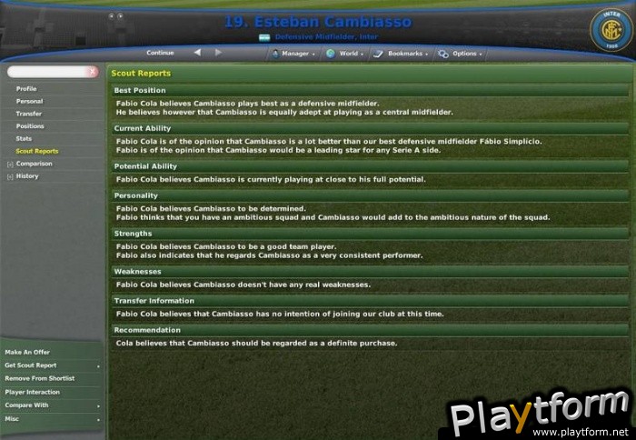 Worldwide Soccer Manager 2007 (PC)