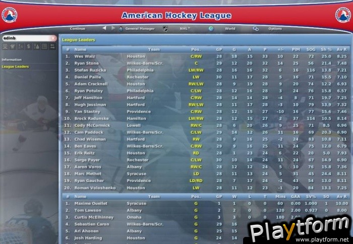 NHL: Eastside Hockey Manager 2007 (PC)