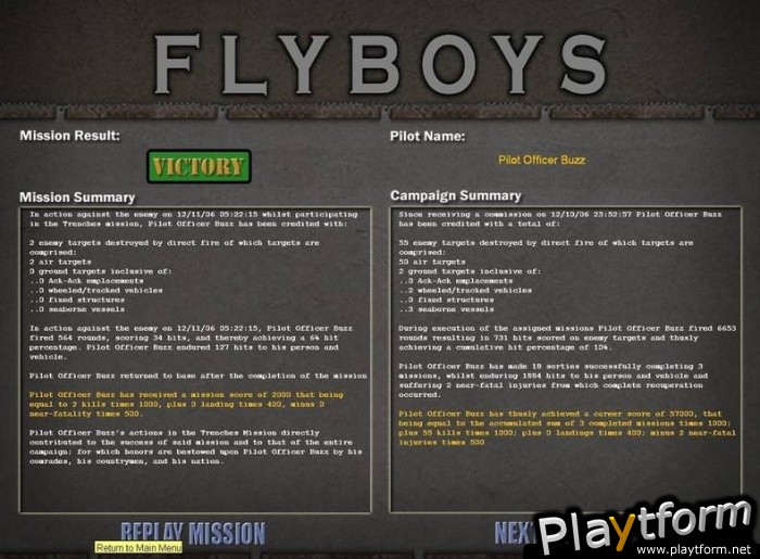 Flyboys Squadron (PC)