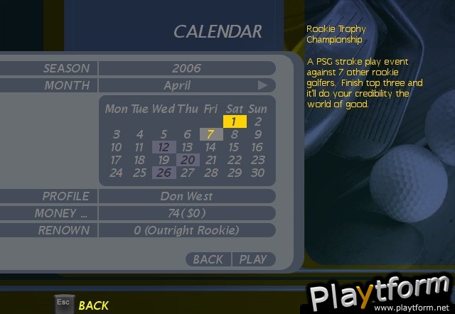 ProStroke Golf - World Tour 2007 (PC)