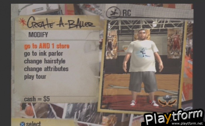 And 1 Streetball (PlayStation 2)