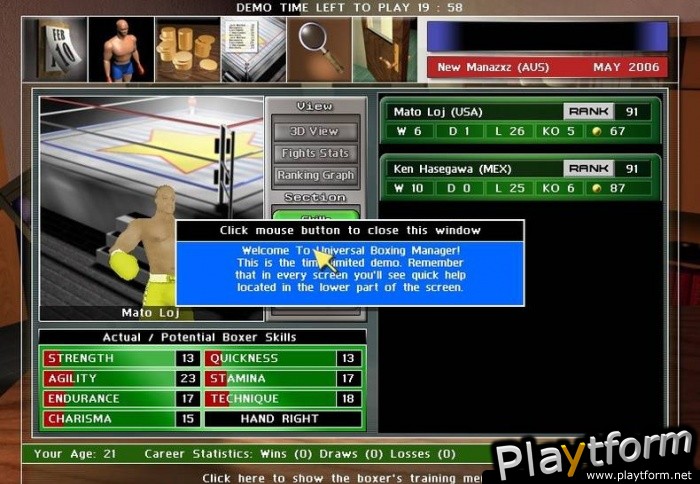 Universal Boxing Manager (PC)