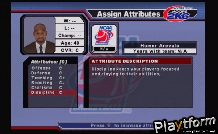 College Hoops 2K6 (PlayStation 2)