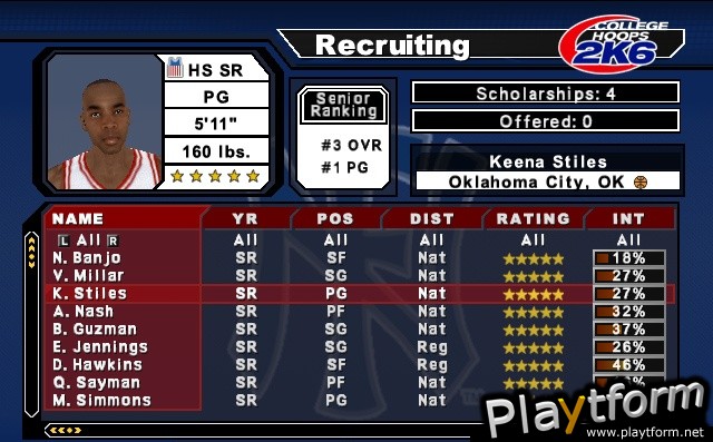 College Hoops 2K6 (Xbox)