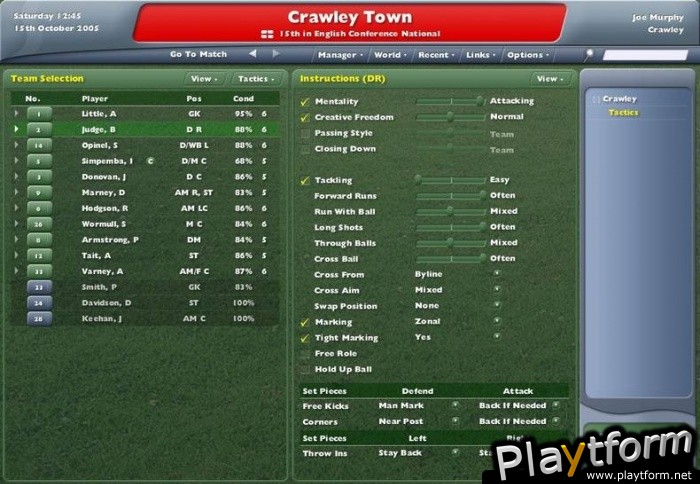 Worldwide Soccer Manager 2006 (PC)