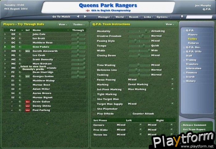 Worldwide Soccer Manager 2006 (PC)