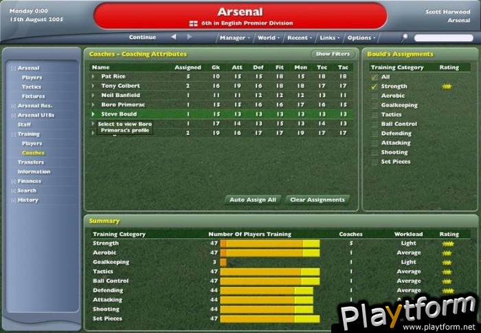 Worldwide Soccer Manager 2006 (PC)