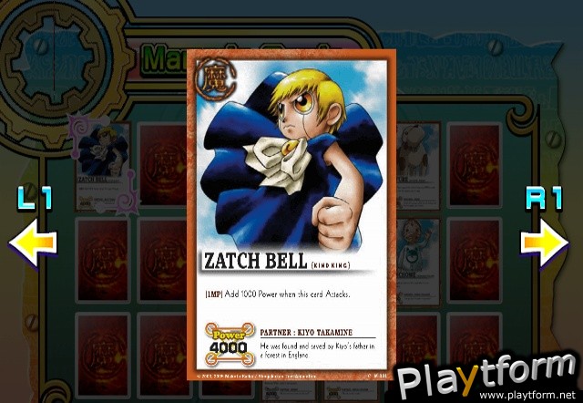 Zatch Bell! Mamodo Battles (PlayStation 2)