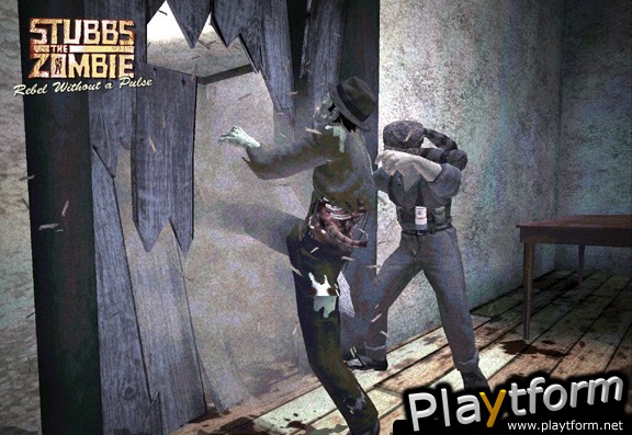 Stubbs the Zombie in Rebel Without a Pulse (Xbox)