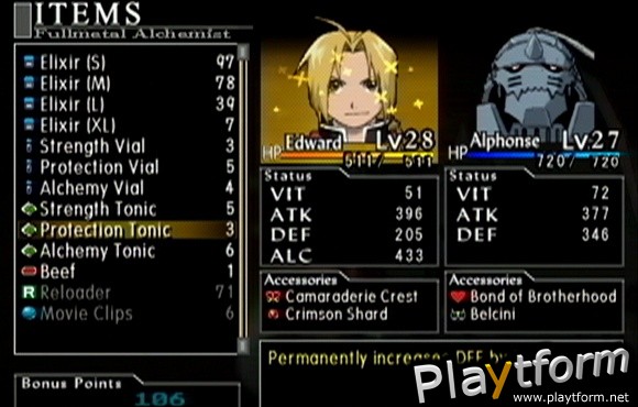 Fullmetal Alchemist 2: Curse of the Crimson Elixir (PlayStation 2)