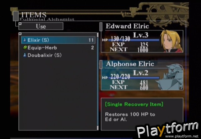 Fullmetal Alchemist and the Broken Angel (PlayStation 2)