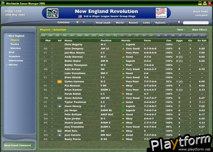 Worldwide Soccer Manager 2005 (PC)