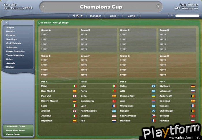 Worldwide Soccer Manager 2005 (PC)