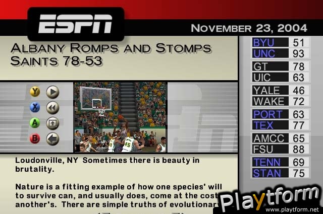 ESPN College Hoops 2K5 (PlayStation 2)