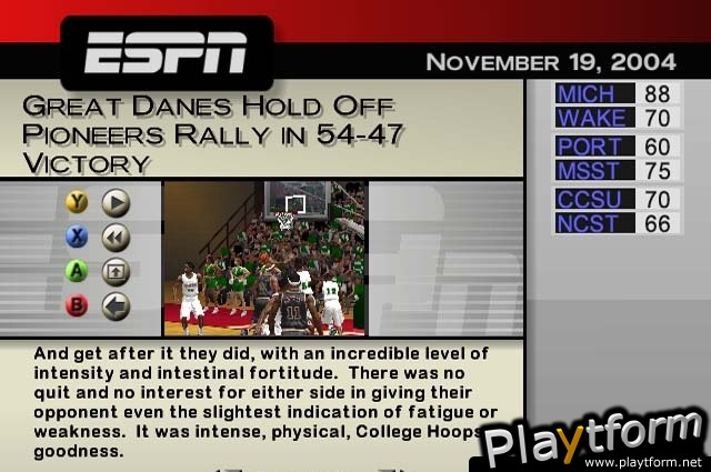 ESPN College Hoops 2K5 (Xbox)