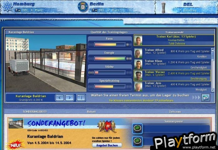 Ice Hockey Club Manager 2005 (PC)