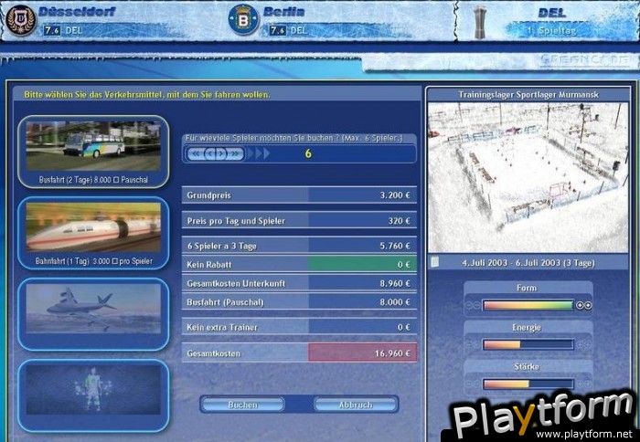 Ice Hockey Club Manager 2005 (PC)