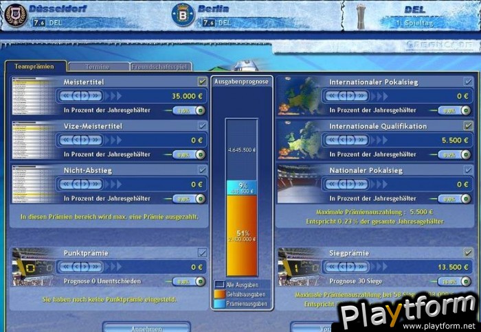 Ice Hockey Club Manager 2005 (PC)