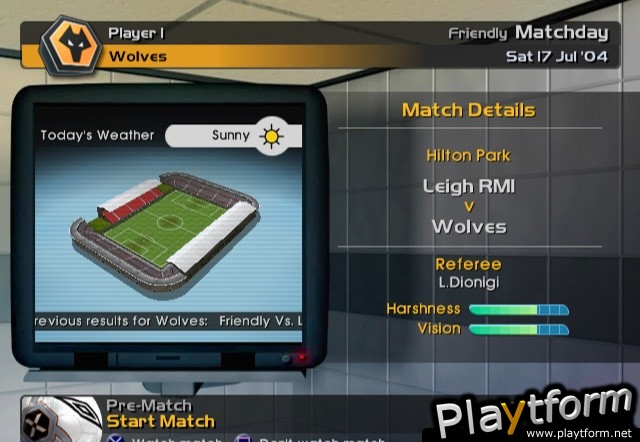 LMA Manager 2005 (PlayStation 2)