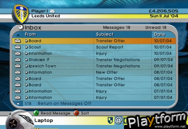 LMA Manager 2005 (Xbox)