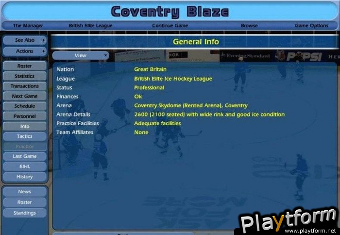 NHL Eastside Hockey Manager (PC)