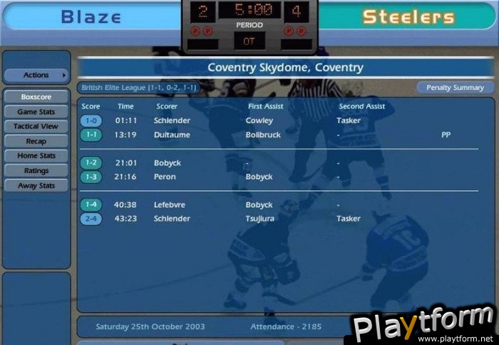 NHL Eastside Hockey Manager (PC)